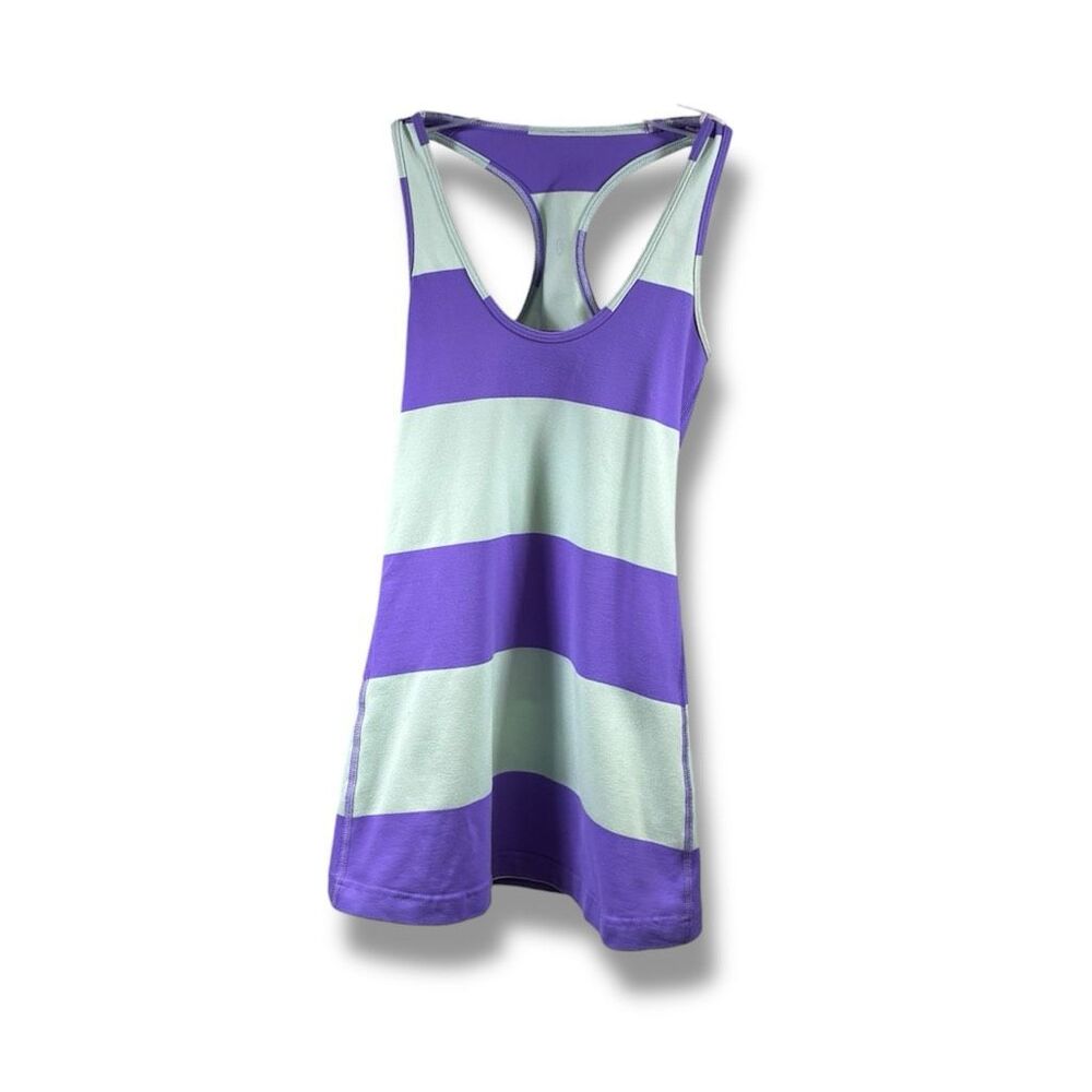 Lululemon Cool Racerback in Bold Stripe Power Purple Size XXS